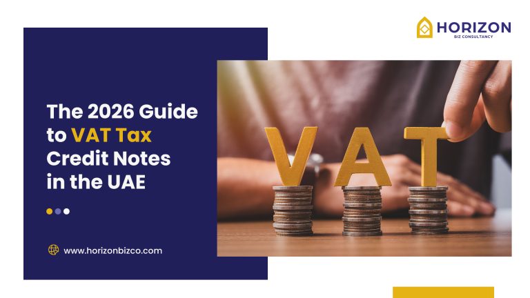 Image illustrates Guide regarding VAT Tax Credit Notes in UAE