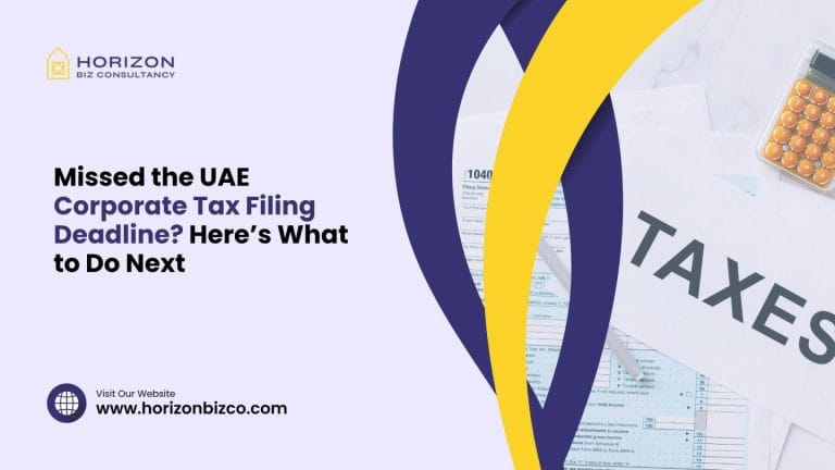 this image shows "Missed the UAE Corporate Tax Filing Deadline"