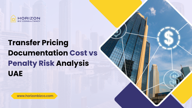 this image is showing that "Cost vs Penalty Risk Analysis UAE"